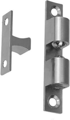 Chiusura Per Porta 'armadio - Chiusura A Con Doppio Rullo In, Ferramenta Per Mobili A Tensione Regolabile, Chiusur Durevole Per Porta 'armadio | Kit Di Sostituzione Di Sicurezza