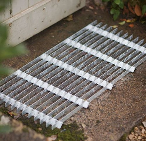 CKB Ltd® Metal Grill Galvanised Steel Doormat Large Verzinkte Fußmatte Metall-Grill Galvanisierter Stahl-Fußmatte Fußmatten Garten-Eingang Eingangstür Heavy Duty Stiefel-Schaber-Matten - Groß