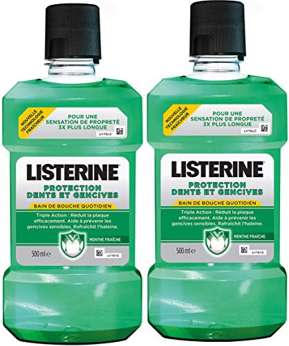 Listerine Mundschutz für Zähne/Zahnfleisch, 500 ml, 2 Stück