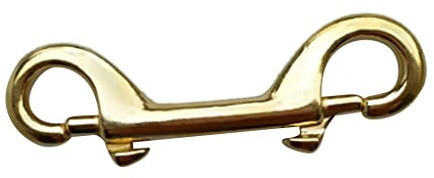 MagiDeal Messing Doppelkarabine Karabinerhaken Karabiner mit Bolzenschnapper für Bergsteigen Klettern Tauchen Schnorcheln