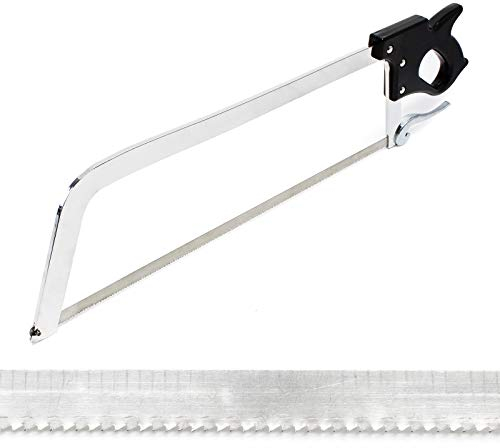 Wiltec Segaossa manuale 66 cm, lama 46,5 cm, Sega taglia ossa da macellaio