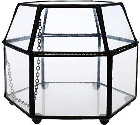 Tubayia Cube Cristal Planta Terrario Suculenta pflanzer Cristal Terrario gewaechshaus macetas, 2 125 * 115 * 95MM