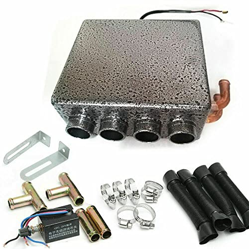SHZICMY 12V Auto Heizung, 4 Ports Car Truck Underdash Universal Compact Heater Warm Heizglas Demister mit Speed Switch