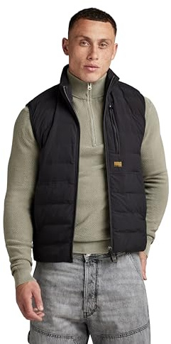 G-STAR Homme Veste Sans Manches Foundation Liner, Noir (dk black D24277-D518-6484), S