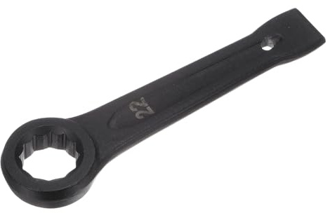 sourcing map Chiave a testa singola in acciaio ad alta resistenza ad anello da 22 mm