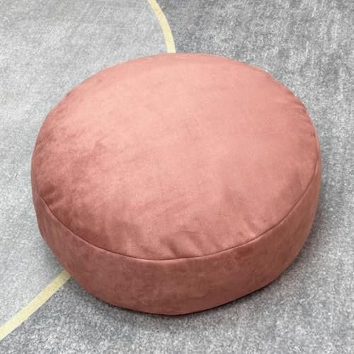 RUTERMY Solid Color Komfort EPP Partikel Bodenkissen Verdicken Abnehmbare Bodenkissen Premium Kunstleder Meditationskissen für Balkon Dekoration