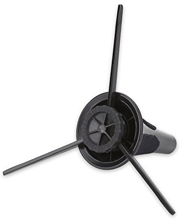 Eujgoov Tragbarer Klarinettenständer aus Schwarzem Kunststoff, Stabiler Stativhalter mit Weichen Polstern, Abnehmbar, Zusammenklappbar für Transport und Lagerung