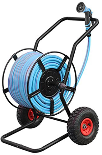 Carrello per tubo da giardino, Carrello per tubo da giardino con ruote, Carrello avvolgitubo portatile da giardino,