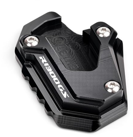 LLIDFONK Cavalletto laterale per moto BMW R1300GS GS1300 R 1300 GS Adventure ADV Option 719 2023 2024 2025 r 1300 gs accessorio base piastra di espansione (nero)