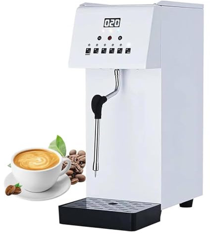 YLANMEI Electric Steam Milk Frother Commercial Hot Water Dispenser Fast Ready Water Boiler Machine Large Capacity 6L for Tea Milk Restaurant Hotel Caterers, Restaurants
