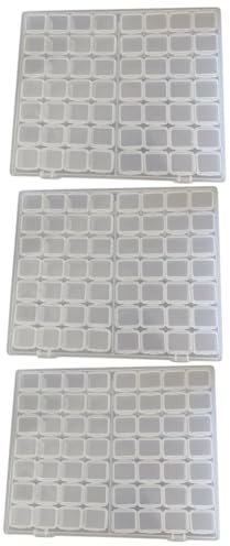 Uonlytech 3 Pièces Boîte à Bijoux Plastique Transparent avec Compartiments pour Colliers Bracelets Boucles Oreilles et Perles Organisateur de Rangement Pratique et Élégant pour Femme