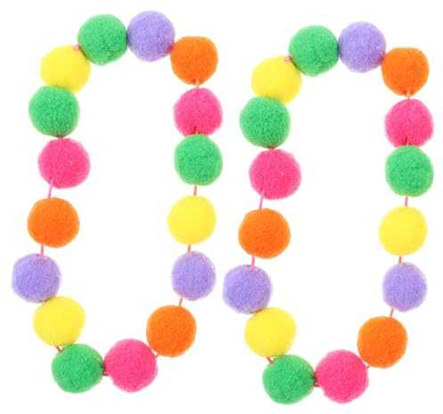 ORFOFE Bunte Katzenhalsbänder Mit Plüschball Verstellbares Wiederverwendbares Welpen Hundehalsband Aus Hautfreundlichem Material Für Kätzchen Party Outdoor