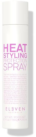 ELEVEN Australia Heat Styling Protection Spray – Spray Thermoprotecteur Cheveux Professionnel, Protection 230°C, Anti-Frisottis, Brillance, Réduit le Temps de Séchage, Tous Cheveux - 200ml