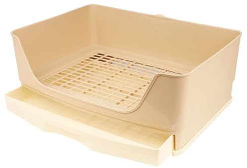 Kaninchentoilette, 15, 8 x 11 x 6 Kunststoff-Hasentoilette mit Schublade, Töpfchentrainer, Haustierpfanne, leicht zu reinigen, Meerschweinchen für Kaninchen, Meerschweinchen, Frettchen und Chinchilla
