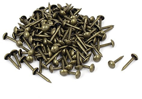 sourcing map Clou Tapissier 5mm x 12mm Clou Ameublement Meuble Punaise Bronzé 150pcs