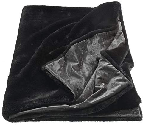 JOOP! Smooth schwarz Plaid Farbe schwarz Größe 130x170cm