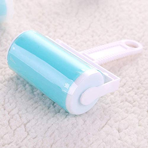 Buffer Washable Sticky Lint Roller Protector Cover Fluff Pet Hair Dust Remover Clothes Carpet Couch Cleaner,Reusable Dog Cat Hair Sticky Brush,Washable Multiple Times Detachable Handles
