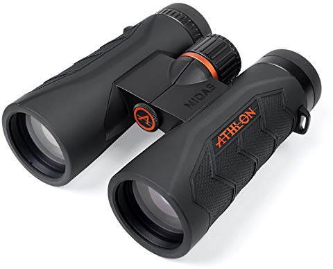 Athlon Optics 8x42 Midas G2 UHD Black Binoculars with Eye Relief for Adults and Kids, High-Powered Binoculars for Hunting, Birdwatching, and More