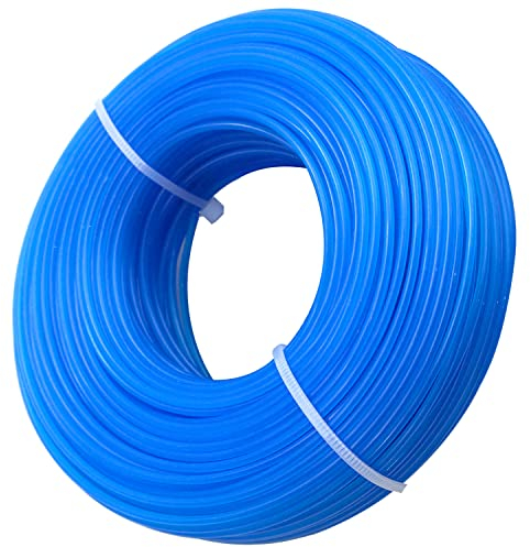 Zeqeey Grass Strimmer Line Diameter 1.6mm Length 100m Nylon Round Rope Grass Weed Trimmer String Line for Park Garden Yard Field Lawn, Blue