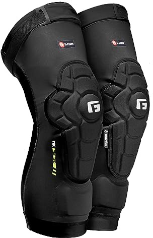 G-Form Pro-Rugged 2 MTB Knieschützer - Mountainbike Knieschützer für Damen und Herren - Schwarz, Erwachsene XXL