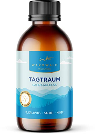 Infusion de sauna - Agent d'infusion pour sauna avec huiles essentielles naturelles - Huile de sauna - Parfum eucalyptus, sauge, menthe (jour - 100 ml)