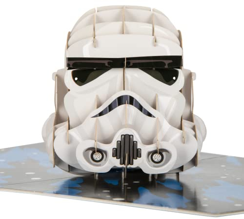 Cardology Tarjeta emergente Stormtrooper original | Tarjeta de cumpleaños para él | Tarjetas del Día del Padre | Cualquier ocasión, con licencia oficial. Blanco