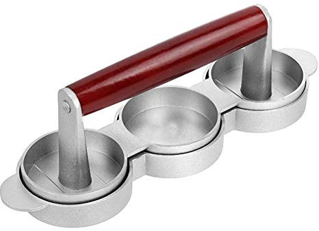 WEITING Presse Burger INOX, Presse À Burger Steak Haché, pour Parfaits Burgers, Hamburgers, Cheeseburgers, Fricadelles, Anti-adhésif Very Well