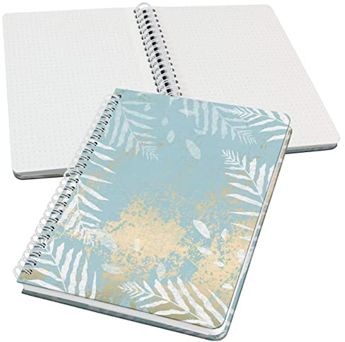 Sigel Spiralblock Jolie A5 dotted Bullet Journal Hellblau Weiß 120 Seiten | JN614, Vegan, nachhaltiges Papier