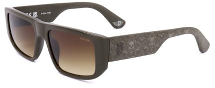 Police SPLL13 Shiny olive green 55/18/145 Herren Sonnenbrillen