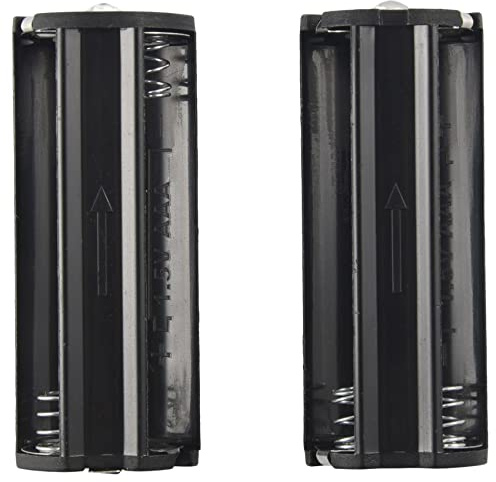 Geieold 2 Stück schwarze Batteriehalterung für 3 x 1,5 V AAA-Batterien