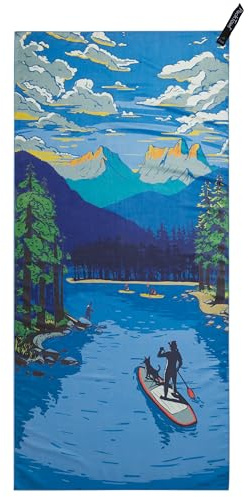 PackTowl Personal Serviette de Camping et de Voyage en Microfibre ultralégère Imprimé Daydream Body