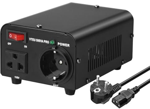 Transformador de potencia de 500VA, transformador elevador y reductor de 220V a 110V, convertidor de voltaje de 110V a 220V