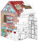 Bankers Box Casetta Dolcetti in Cartone per Bambini – Casa Giocattolo - Certificata FSC e riciclabile al 100% - per Giocare al Chiuso XL (81.3 x 81.3 x 121.3 cm) - età 3+