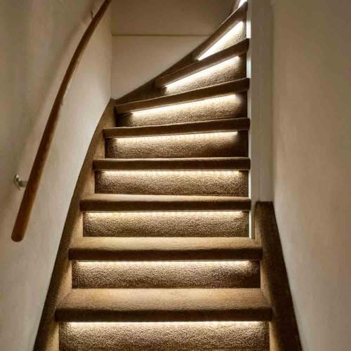 Proventa LED-Treppenstufenbeleuchtung für 15 Stufen dimmbar 22W warmweiß