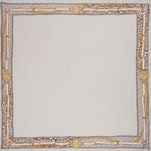 GUESS Noelle Kefiah Scarf 130X130 Dove Logo