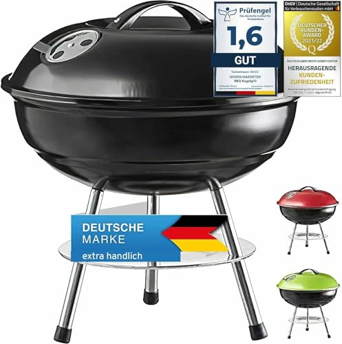 GOODS+GADGETS® Mini Kettle Grill 38 cm - Portable Charcoal BBQ