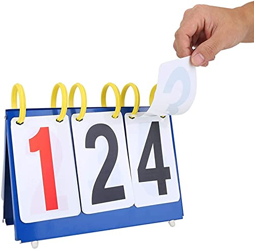 MOOWI Wettbewerbsspezifisch 3/4 Ziffer Basketball Anzeigetafel Badminton Anzeigetafel Wird in verschiedenen Sportgagess verwendet(3-Digit)