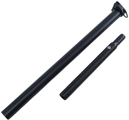 Verlängerte Teleskop-Sattelstütze für Brompton A C T P line schwarz/Silber