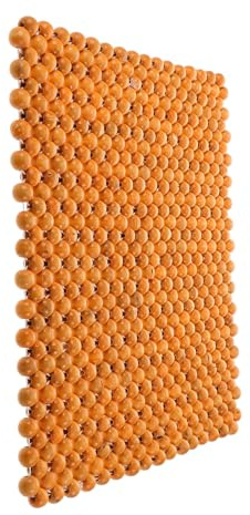 Sitzkissen Perlen, 44x44cm, Khaki, Autositzkissen | Erwachsene, für Fahrzeuge und Lkws, Ergonomisch, Belüftet, Elegantes Design