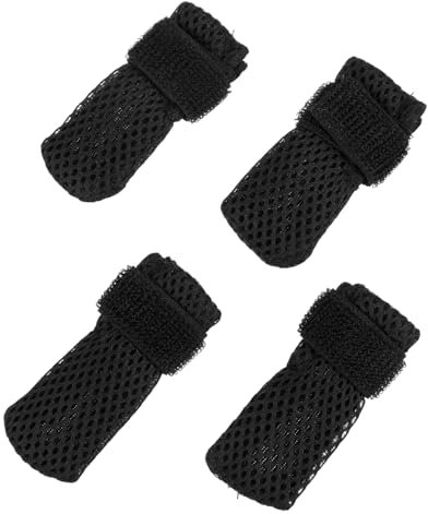 COLLBATH 8stücke Katzenschuhe Einstellbare Krallenschutz-socken Für Pflege Und Medikamentengabe Kratzschutz Für Katzenpfoten rutschfest Und Atmungsaktiv