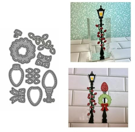 Weihnachten Lampe Stanzschablonen Weihnachten Gnom Stanzen für DIY ScrapBooking Album Dekorative Papier Handwerk und Karten Herstellung