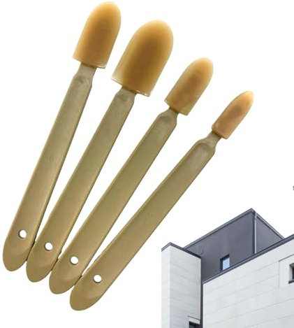 Herramienta de acabado de calafateo de silicona, juego de espátulas de calafateo | Kit de herramientas de calafateo de goma, espátula de goma de longitud extendida, espátulas de calafateo, herramienta