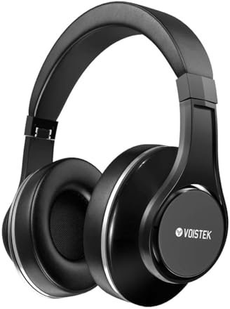 Casque Supra-auriculaire Bluetooth sans Fil, 45 h d'autonomie, Audio Haute résolution, Basses Profondes, Casque stéréo Pliable, Casque antibruit sans Fil pour la Musique, Les Voyages, Les Affaires
