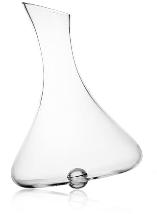 Ichendorf Milano Decanter Flottante, Punto Trasparente, Collezione Luna, 200 cl, Vetro Borosilicato, Fatto a Mano