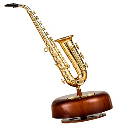 Yinhing Music Box, Musical Boxes Case Saxophone Desktop Ornaments Wind Instrument Music Box Musical for Daughter Lover, Boyfriend, Girlfriend, Husband, Wife (Saxophone)