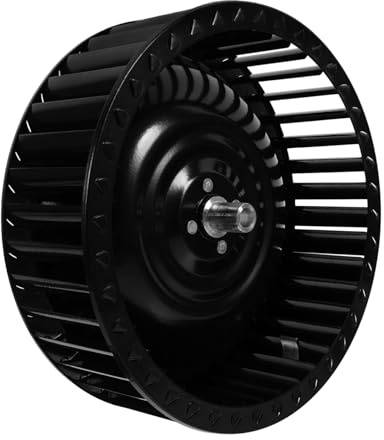 SHINEOFI Girante per Cappa Cucina, Accessorio Motore in Metallo Nero, Albero 27mm, Ventilazione Potente per Casa e Hotel