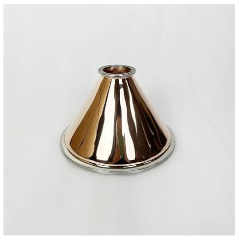 DUOCAI Riduttore in Rame a Tre Morsetti Flangia da 2 Flangia da 64 mm x 8 Riduttore for Ciotola in Rame Tri-clamp da 217 mm Distillazione, Altezza 130 mm