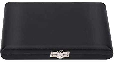 CHICIRIS Hölzerne Oboe Reeds Case Oboe Reed Storage Box Holder Reichlich Kapazität für 10 12 20 Sicherung Schutzdesign mit PU -Lederabdeckung für -Accessoires (12 Packungen)