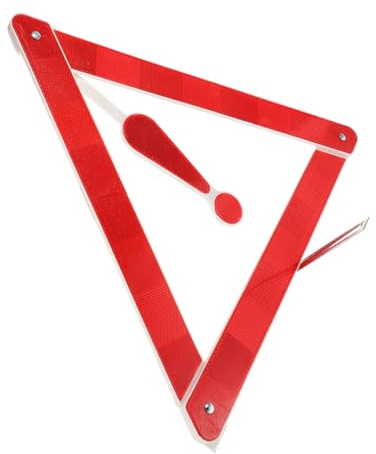Parliky Triangle Avertissement Voiture Léger Triangle Présignalisation Réfléchissant Urgence Panneau Signalisation Routière Portable pour Panne et Arrêt Véhicule