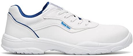 Exena Zapatos de trabajo de seguridad S2 con cordones blancos con tapa protectora para alimentos, Gastro (Numeric_38), Blanco, 38 EU